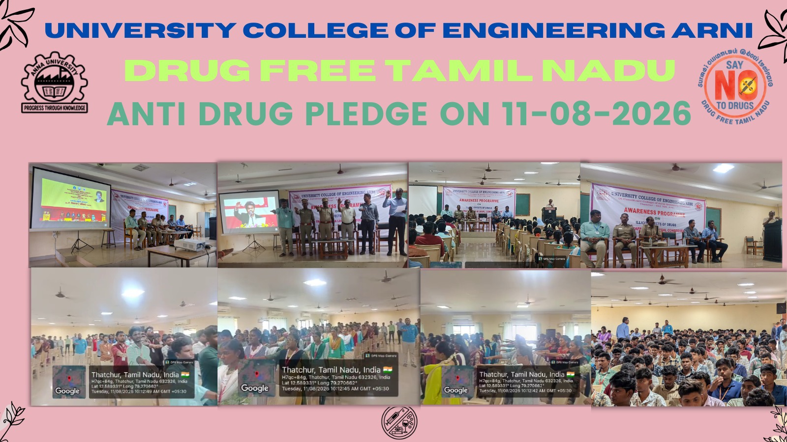 Anti Drug Pledge on 11-08-2026